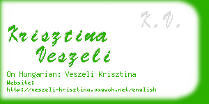 krisztina veszeli business card